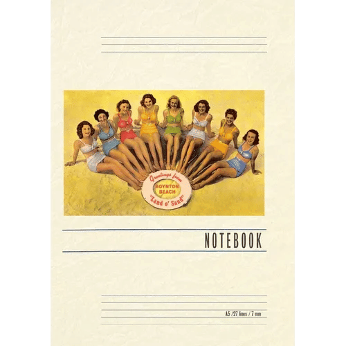 Vintage Lined Notebook Greetings from Boynton Beach - Paperback