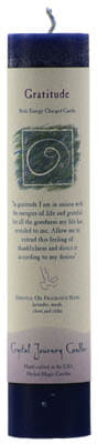 Gratitude Reiki Charged pillar candle