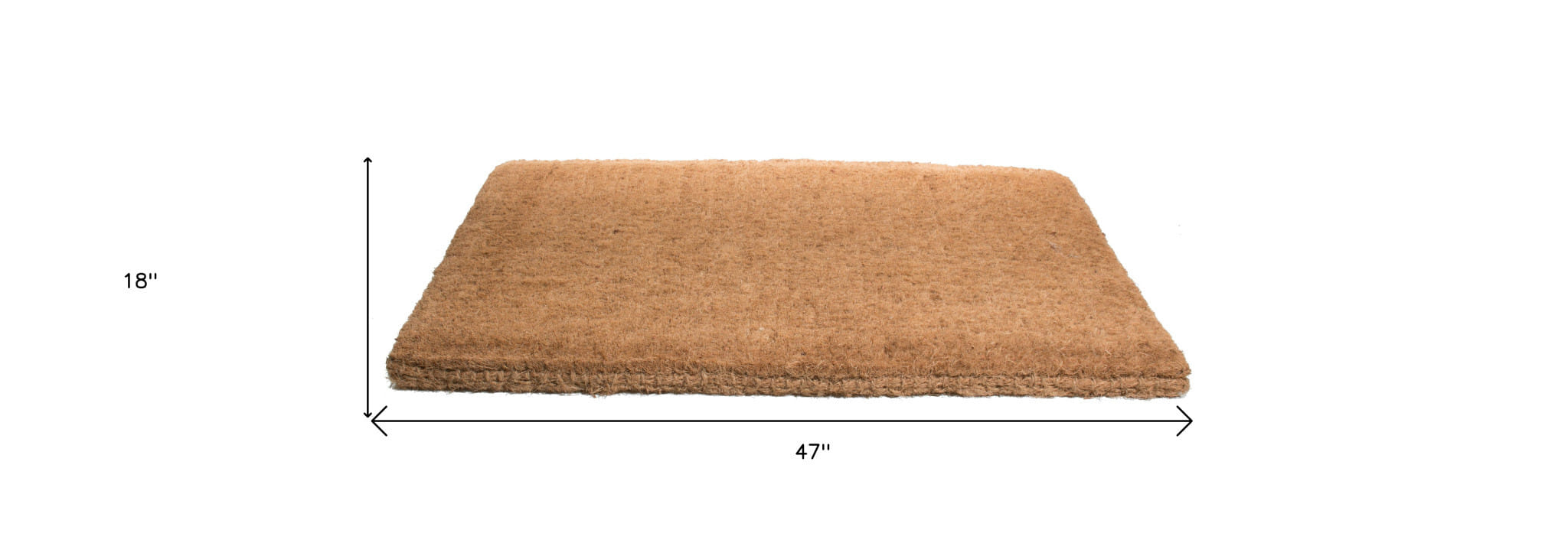18" X 47" Brown Coir Outdoor Door Mat