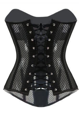 Classical Fishnet Mesh Overbust Corset