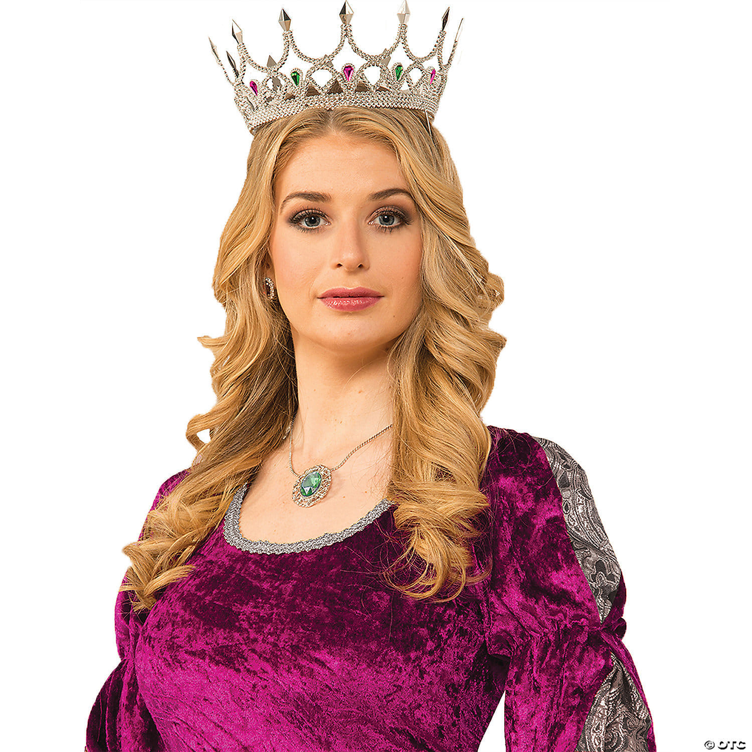Adult silver royal queen crown