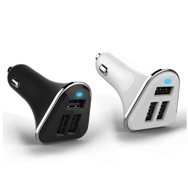 Color: White - Urban Power with Triple USB Car Charger with 52 amps