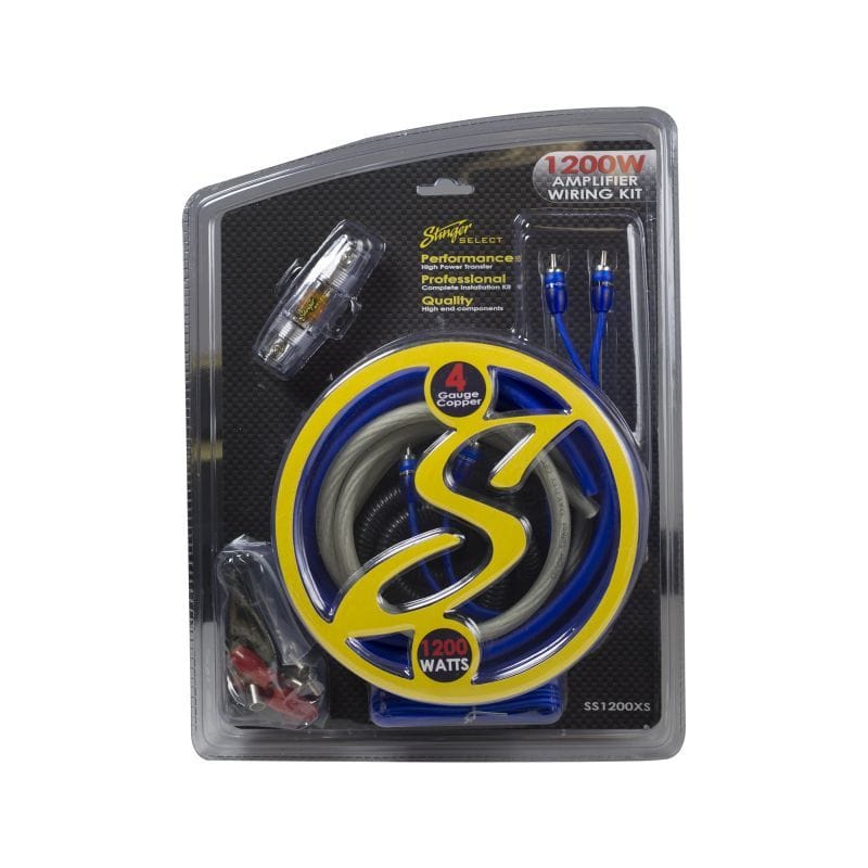 Stinger 4 Gauge Amplifier Wiring Kit 100% Copper - 1200 Watts