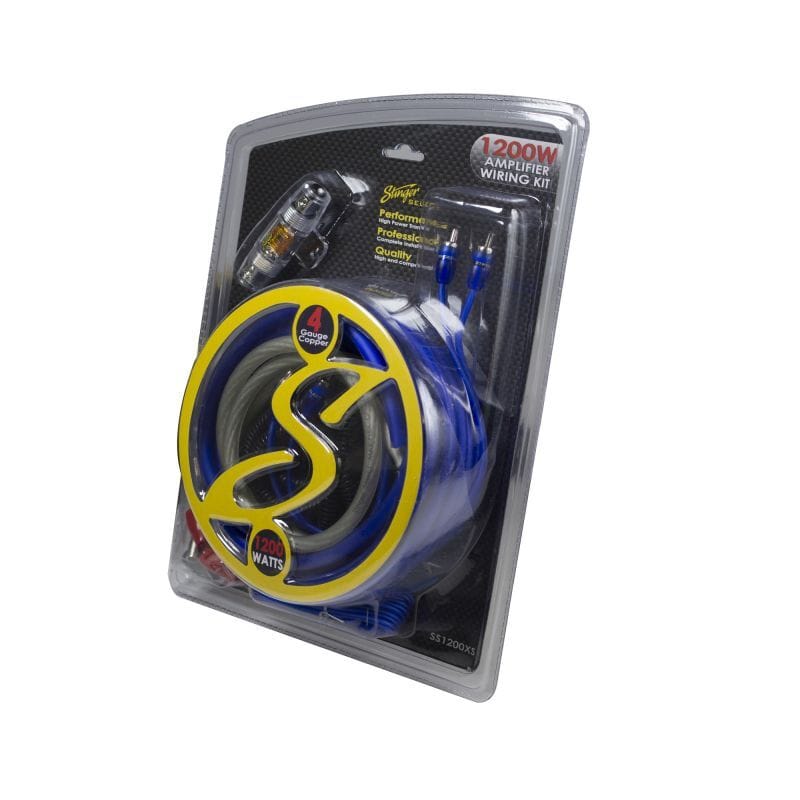Stinger 4 Gauge Amplifier Wiring Kit 100% Copper - 1200 Watts