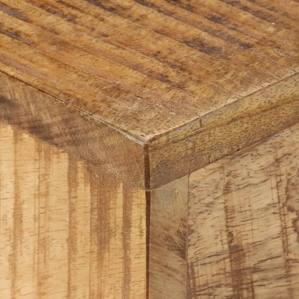 Coffee Table 26.8"x26.8"x16.1" Rough Mango Wood