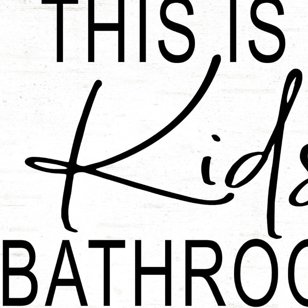 Kids Bathroom White Framed Print Bathroom Wall Art