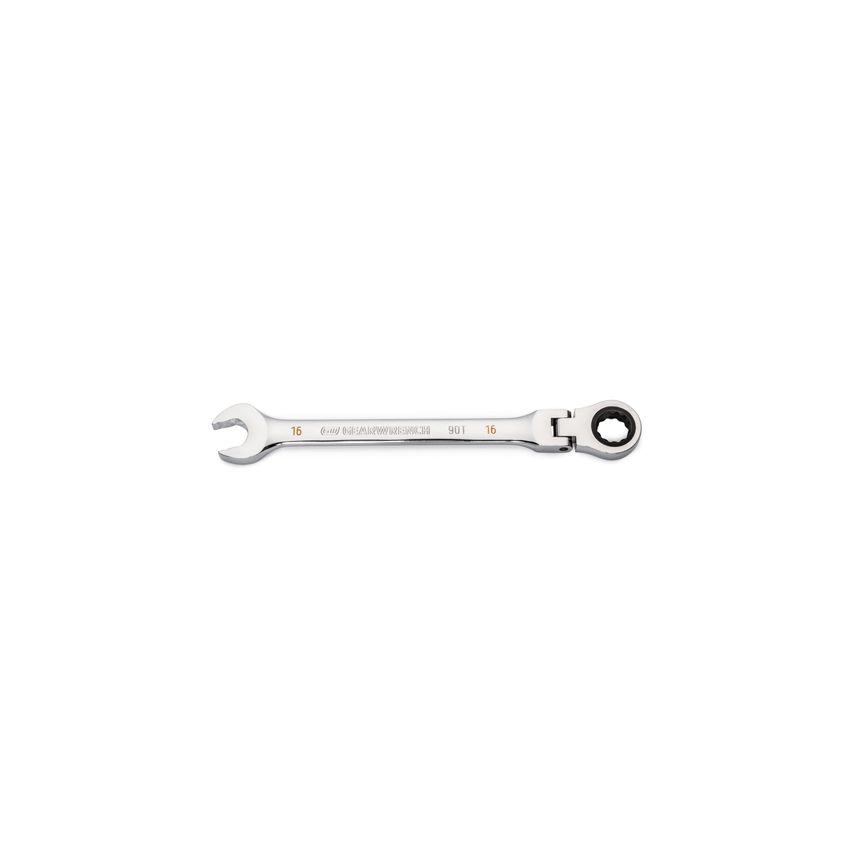 GearWrench 16mm 90-Tooth 12 Point Flex Head Ratcheting Combination Wrench