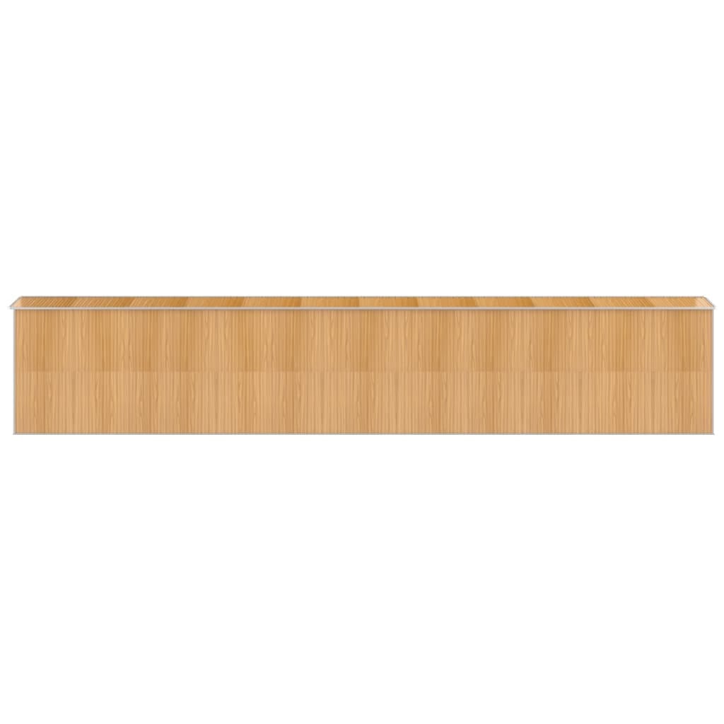 Garden Shed Light Brown 75.6"x402"x87.8" Galvanized Steel