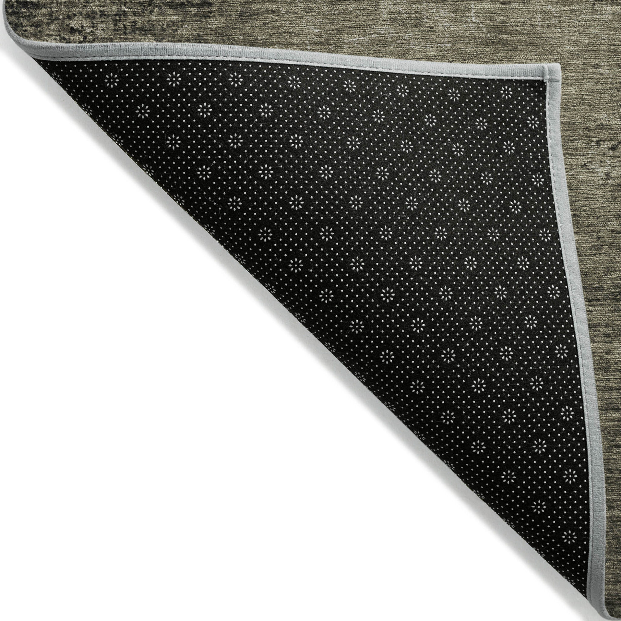 2' X 3' Gray Abstract Washable Non Skid Indoor Outdoor Area Rug