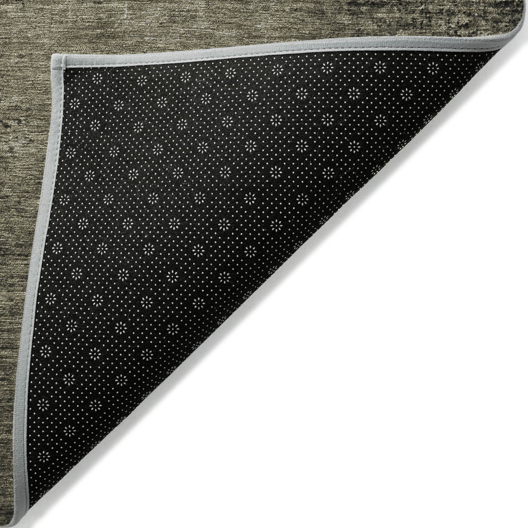 2' X 3' Gray Abstract Washable Non Skid Indoor Outdoor Area Rug