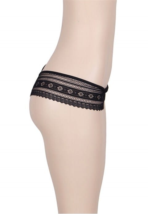 Plus Size Sexy Black Lace Panty
