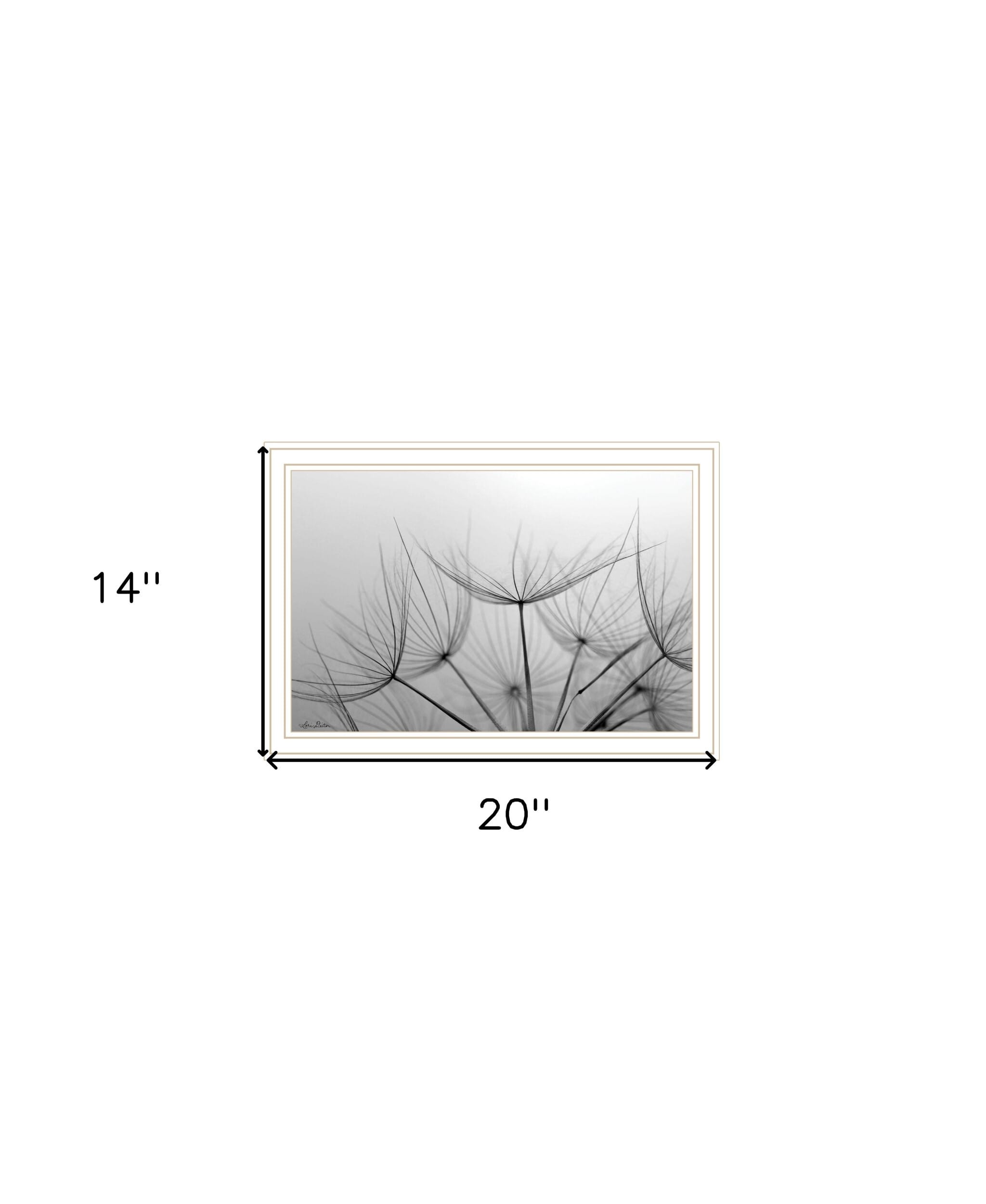 Love is a Delicate Flower White Framed Print Wall Art
