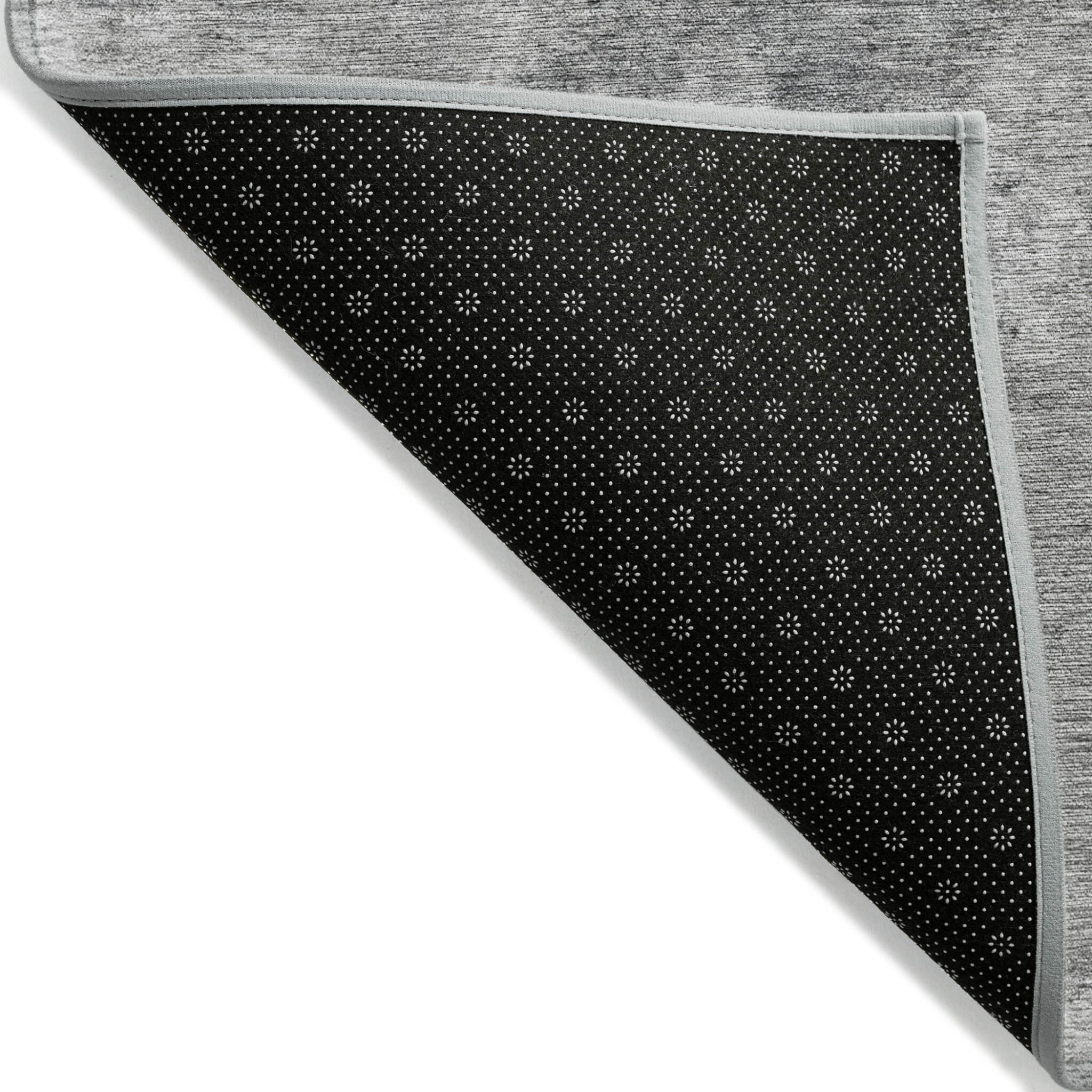 5' X 8' Gray Abstract Washable Non Skid Indoor Outdoor Area Rug