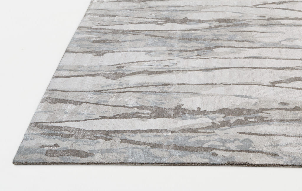 10' X 13' Taupe Ivory And Gray Abstract Tufted Handmade Area Rug