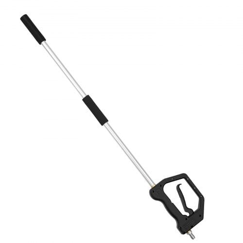 9 FT Pressure Washer Telescoping Wand, 3-Section with Power Washer Extension Wands, 7 Nozzles, Hose Adapter, Support Belt, Storage Bag, 4000 PSI Telescopic Gutter Cleaner for High Cleaning