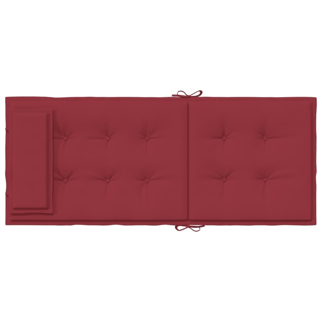 Highback Chair Cushions 6 pcs Wine Red Oxford Fabric