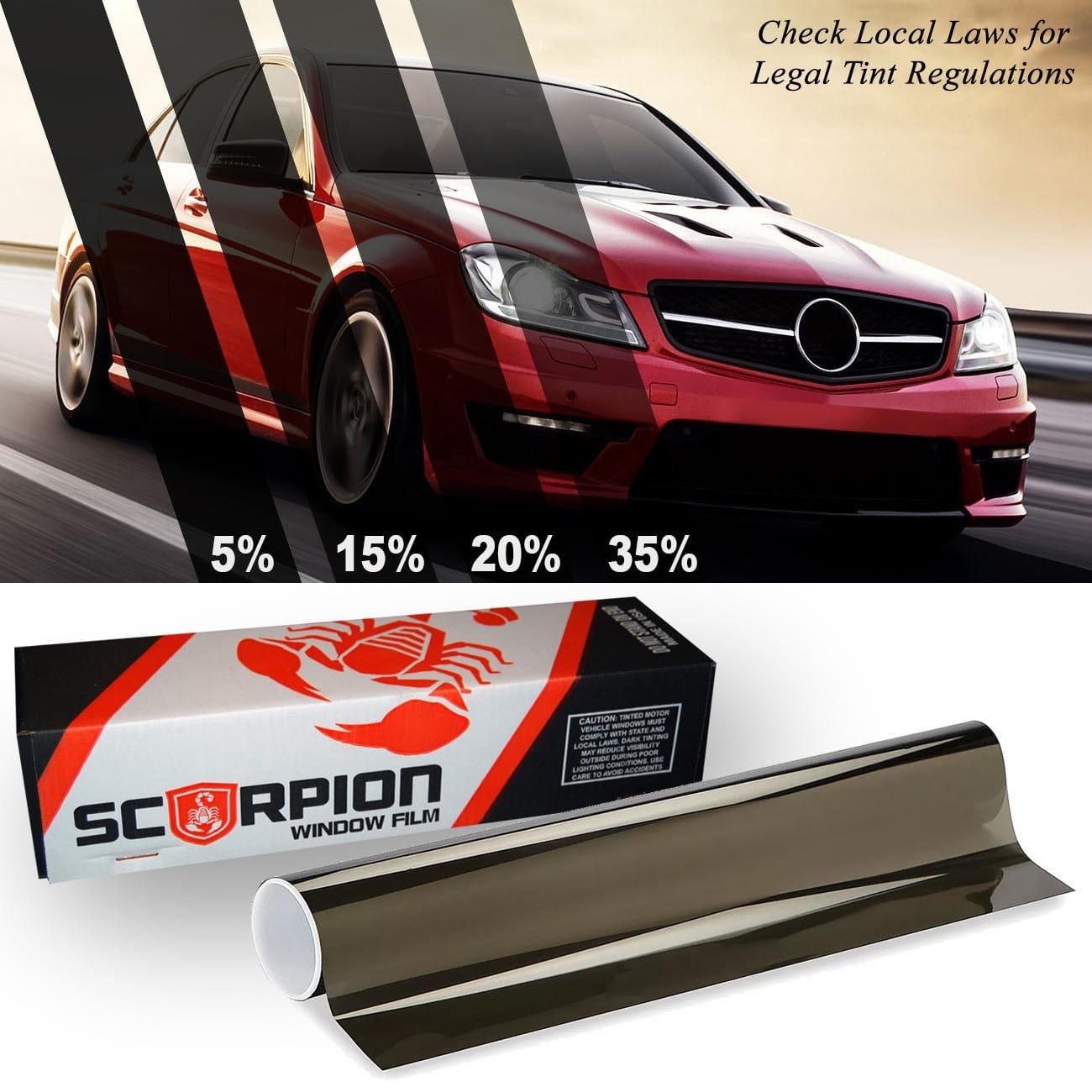 Scorpion Window Tint Carbon Series Dual-Ply 20% 24´´ x 100´ roll