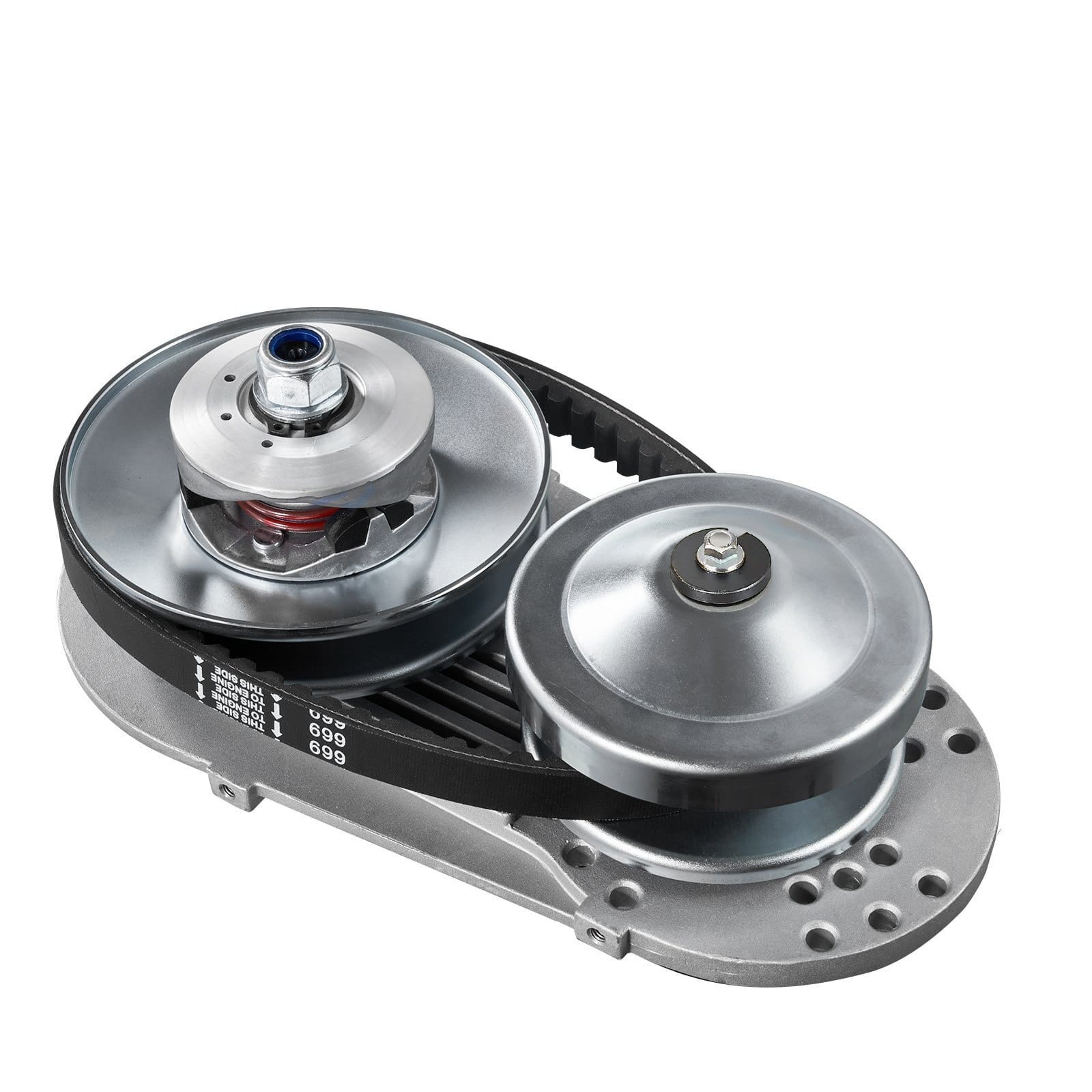 Drive Clutch, 2-8HP Engine, 2000 RPM High-Strength Drive Clutch with Asymmetric Designed Wheels & Robust Rubber Belt, Sturdy & Durable Clutch with Full Accessories, Fit for Various Engines