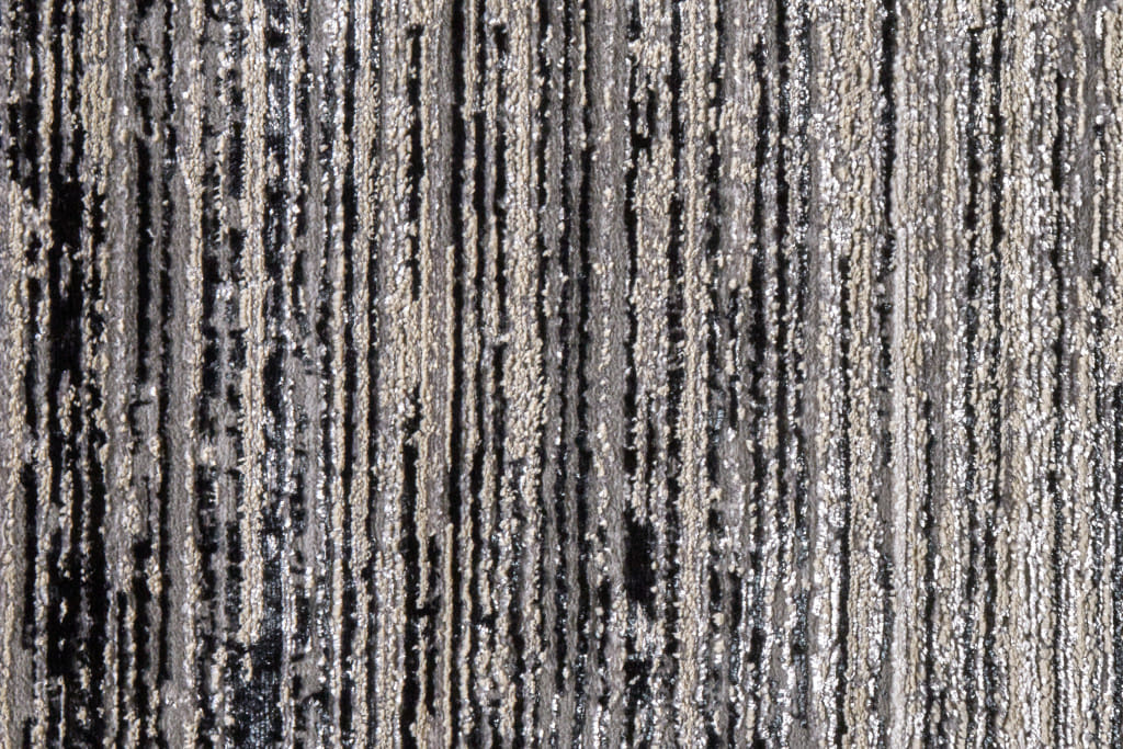 5' X 8' Beige and Black Abstract Non Skid Area Rug
