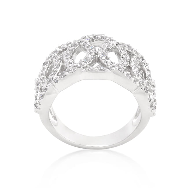 Cubic Zirconia Circular Ring