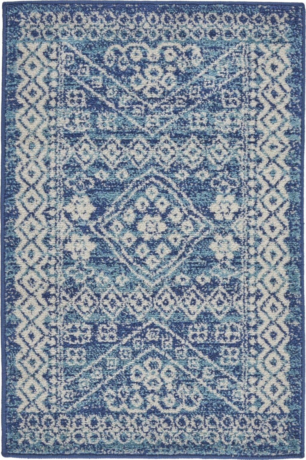 2' X 3' Navy Blue Power Loom Area Rug
