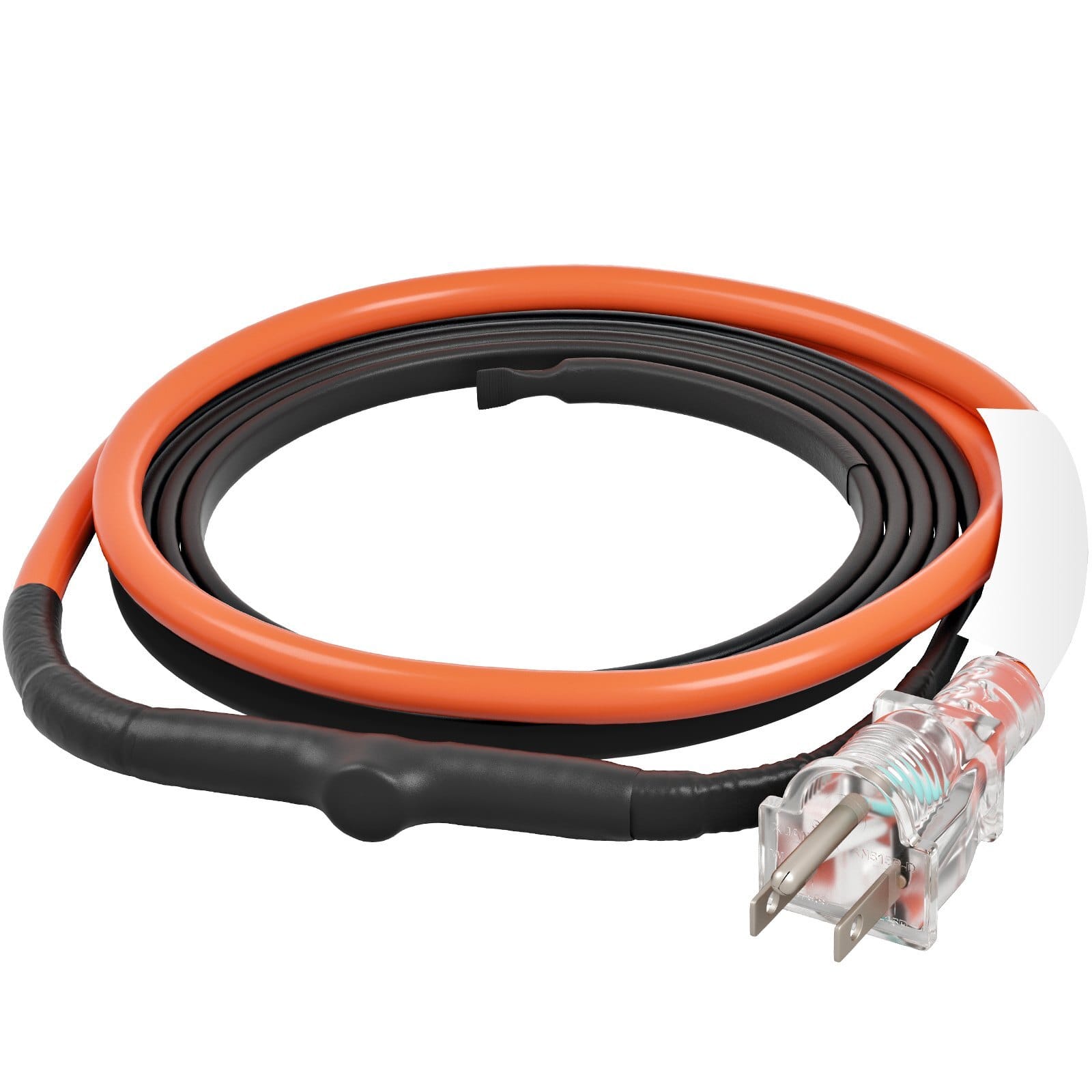 Self-Regulating Pipe Heating Cable, 3FT 5W/FT Heat Tape for Pipes Freeze Protection, Water Pipe Heat Cable with Built-in Thermostat Protects PVC Hose, Metal and Plastic Pipe from Freezing