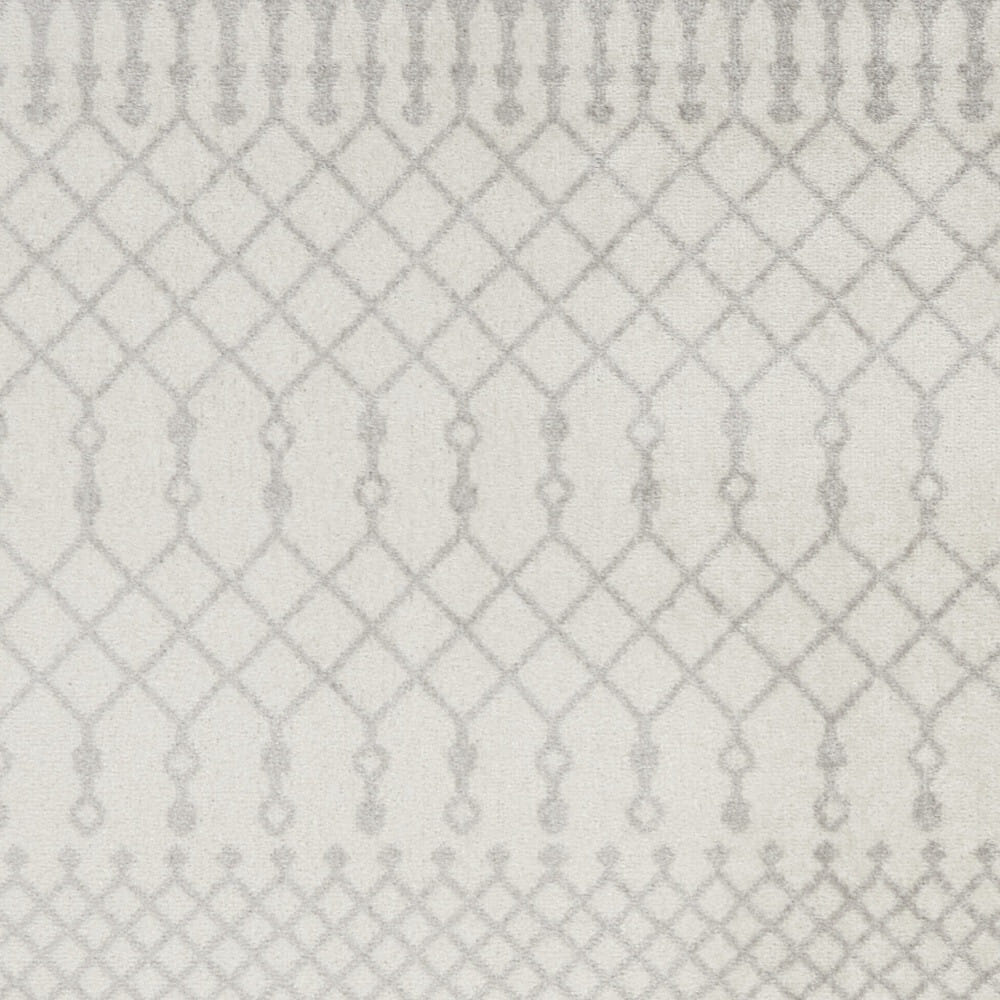 8' X 10' Blue and Ivory Abstract Power Loom Washable Area Rug