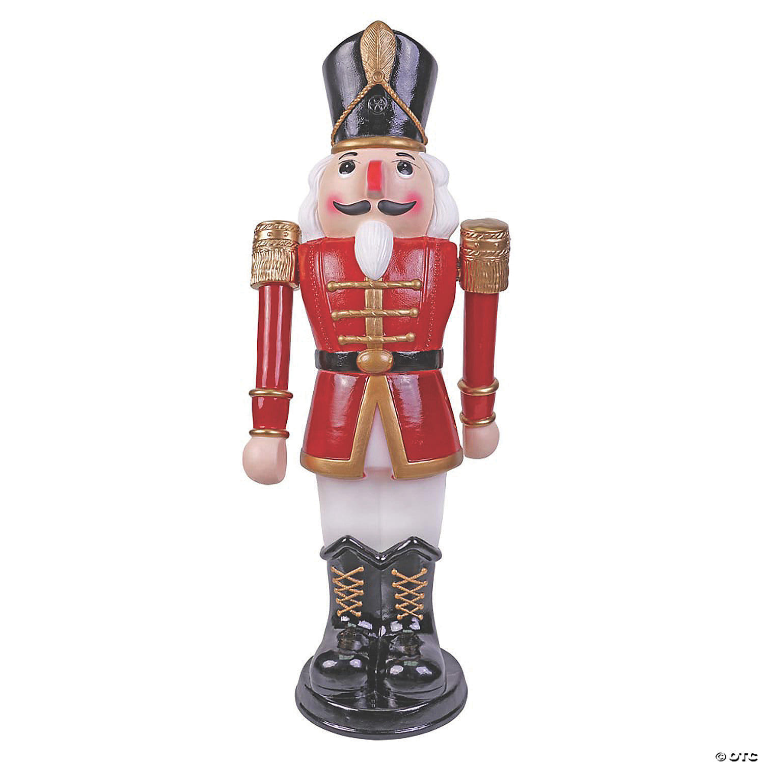 Nutcracker animatd red/wt 36in
