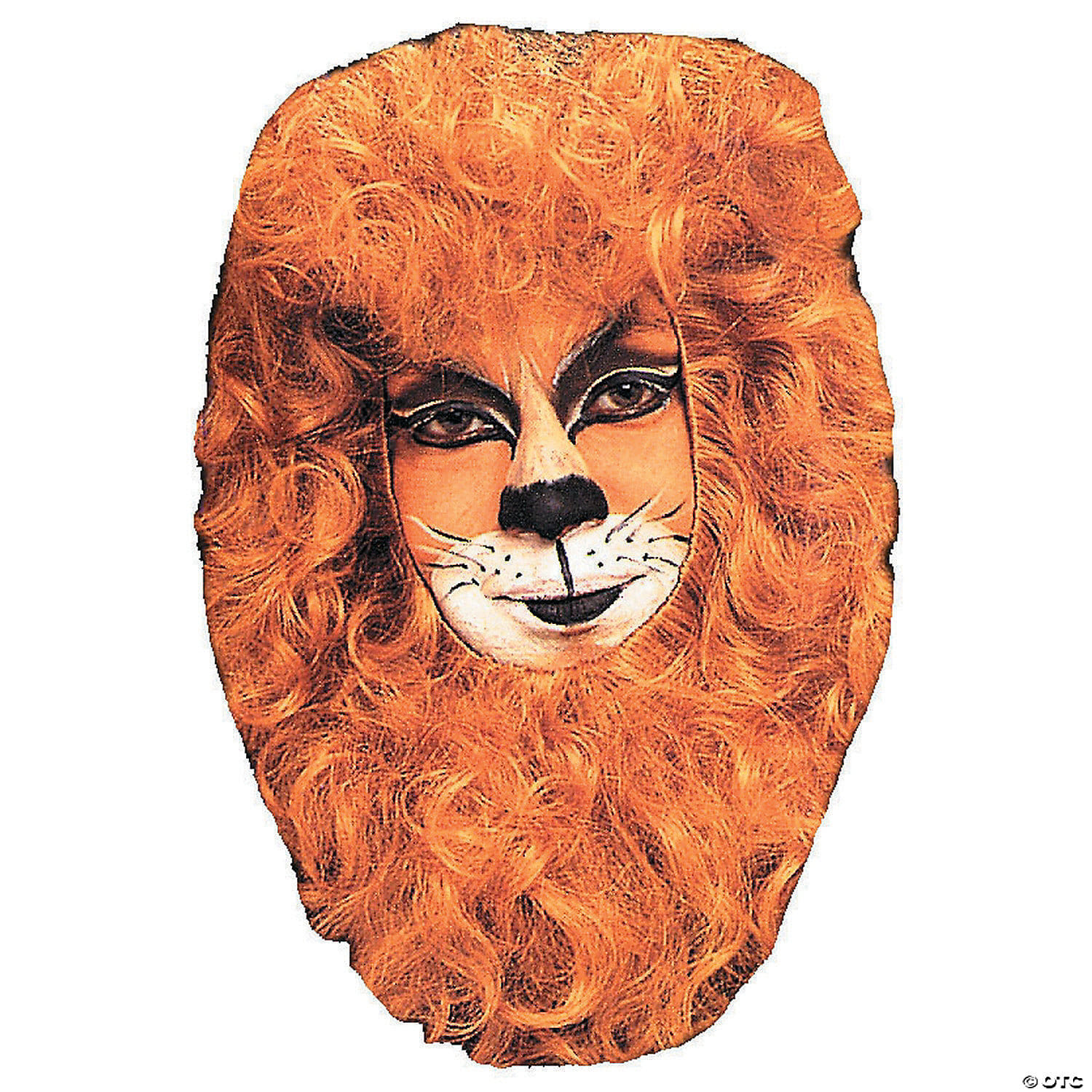Lion face mask hair piece