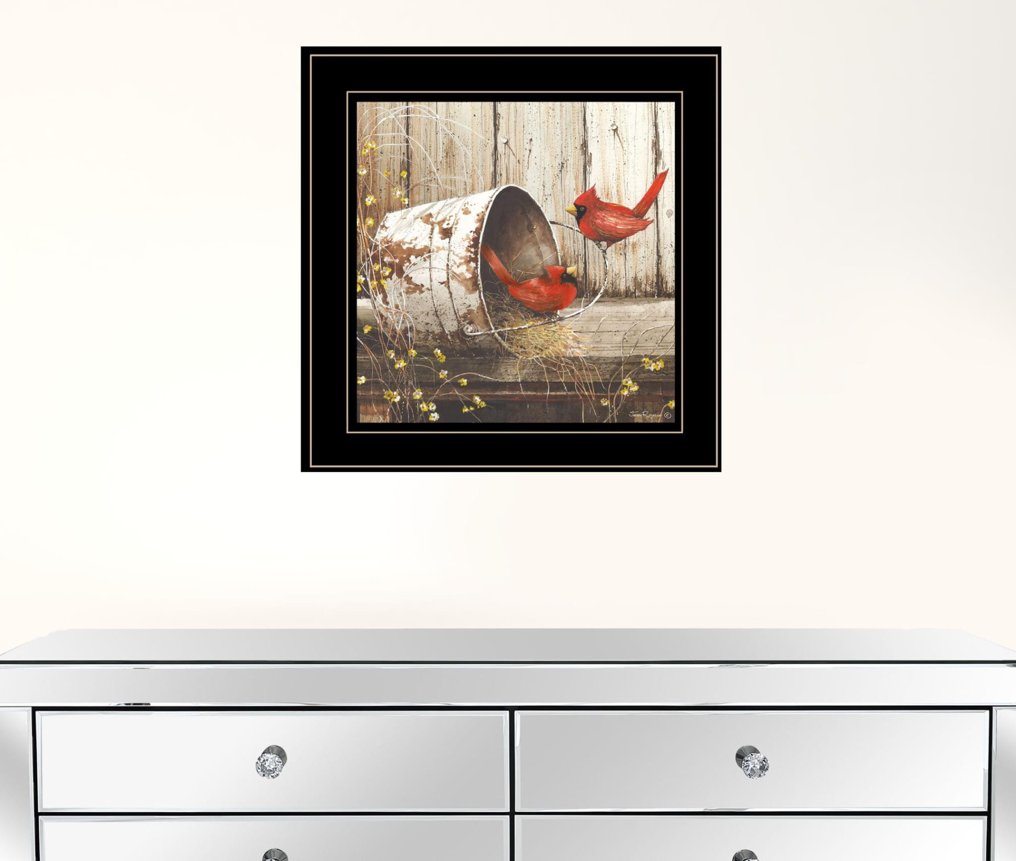 Playing Around 15x15 Black Framed Print Wall Art
