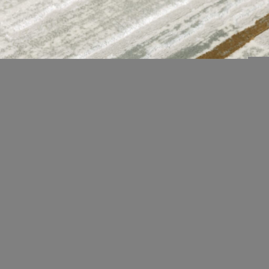 6' X 9' Grey Blue Ivory Brown Beige And Navy Abstract Power Loom Stain Resistant Area Rug