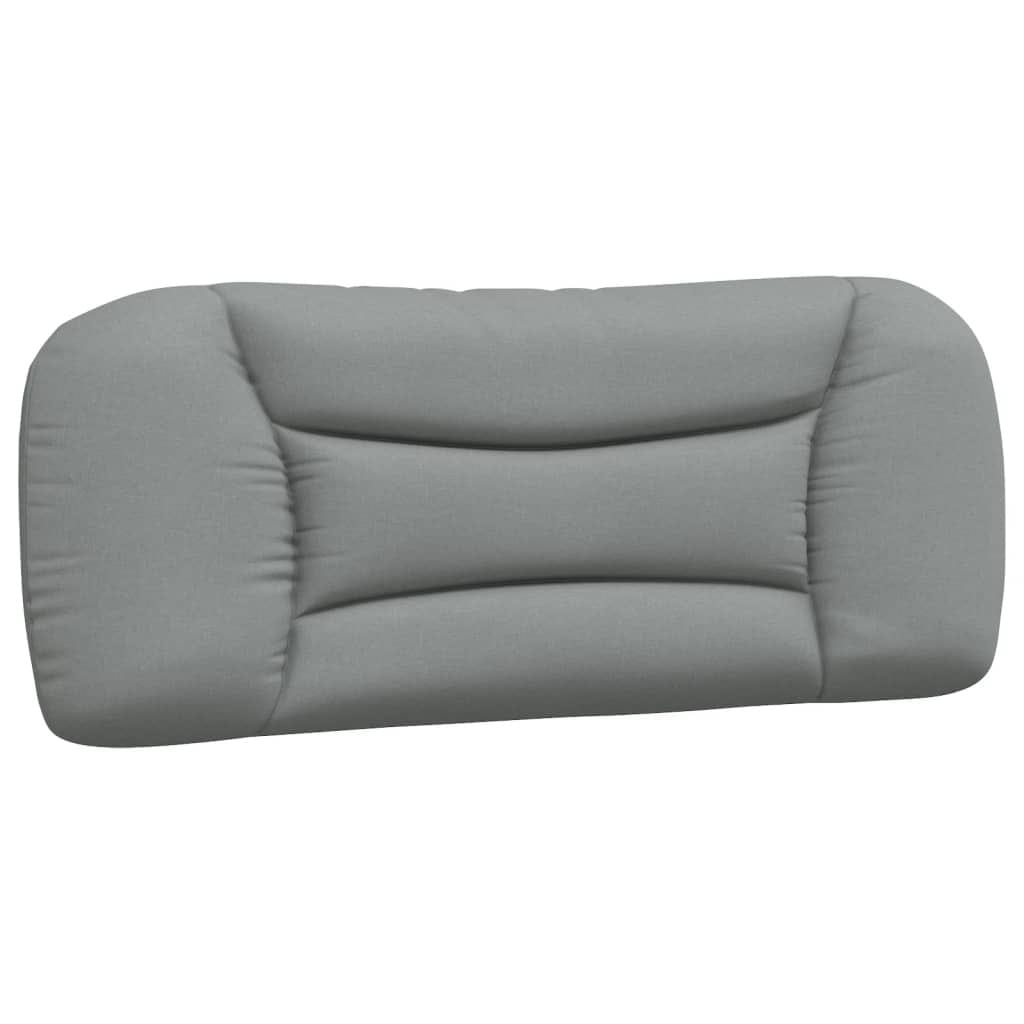 Bed Frame without Mattress "Hvar" Light Gray 39.4"x74.8" Fabric