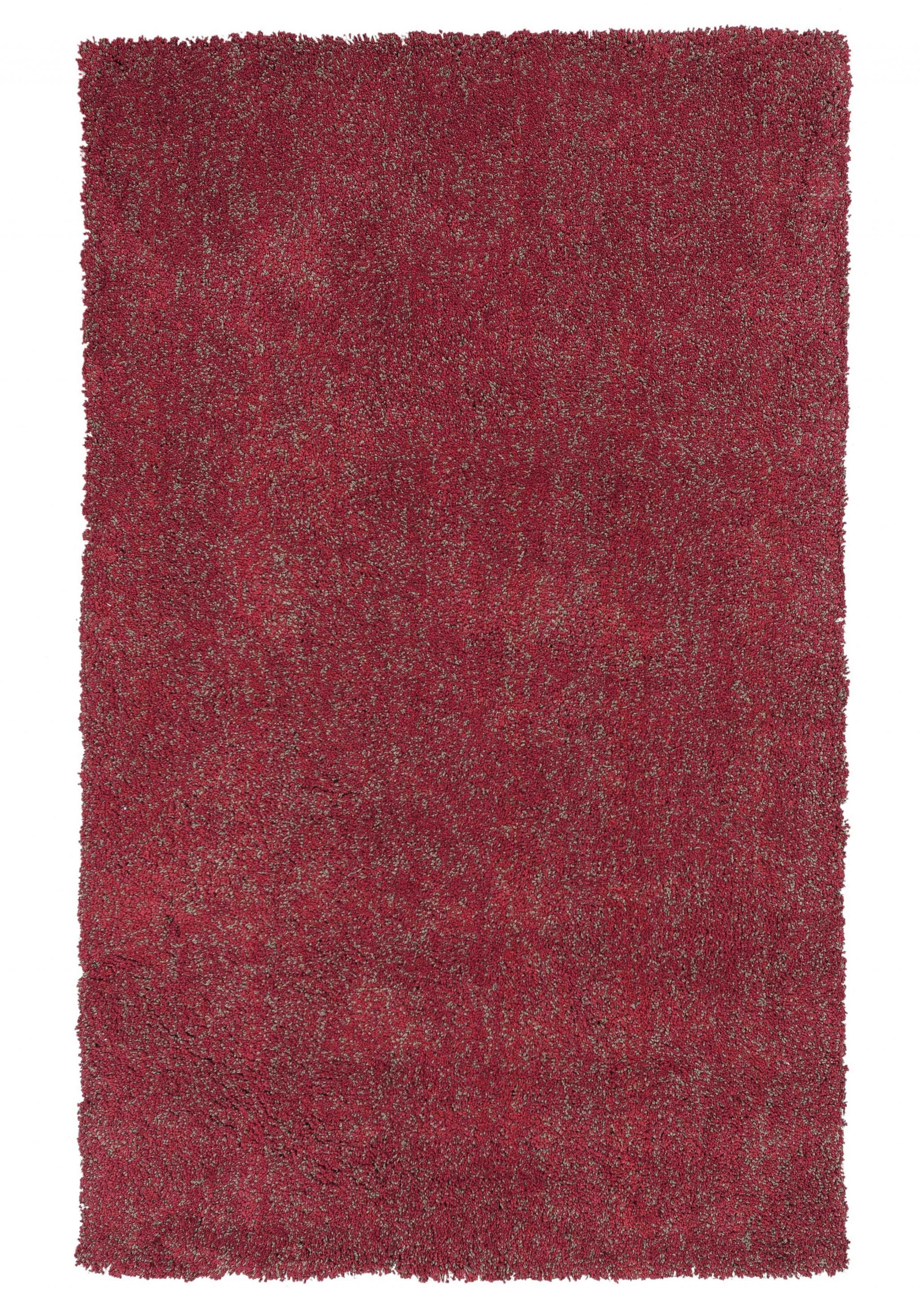 9' X 13' Red Hand Woven Area Rug