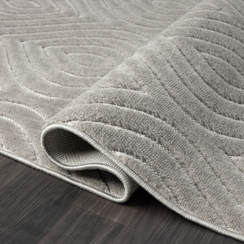 8' X 10' Gray Trellis Area Rug