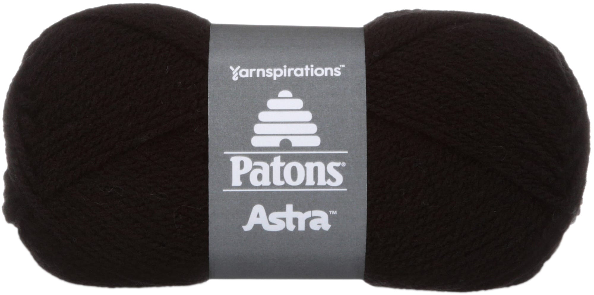 Patons Astra Yarn Solids Black 1 pack of 1 Skein