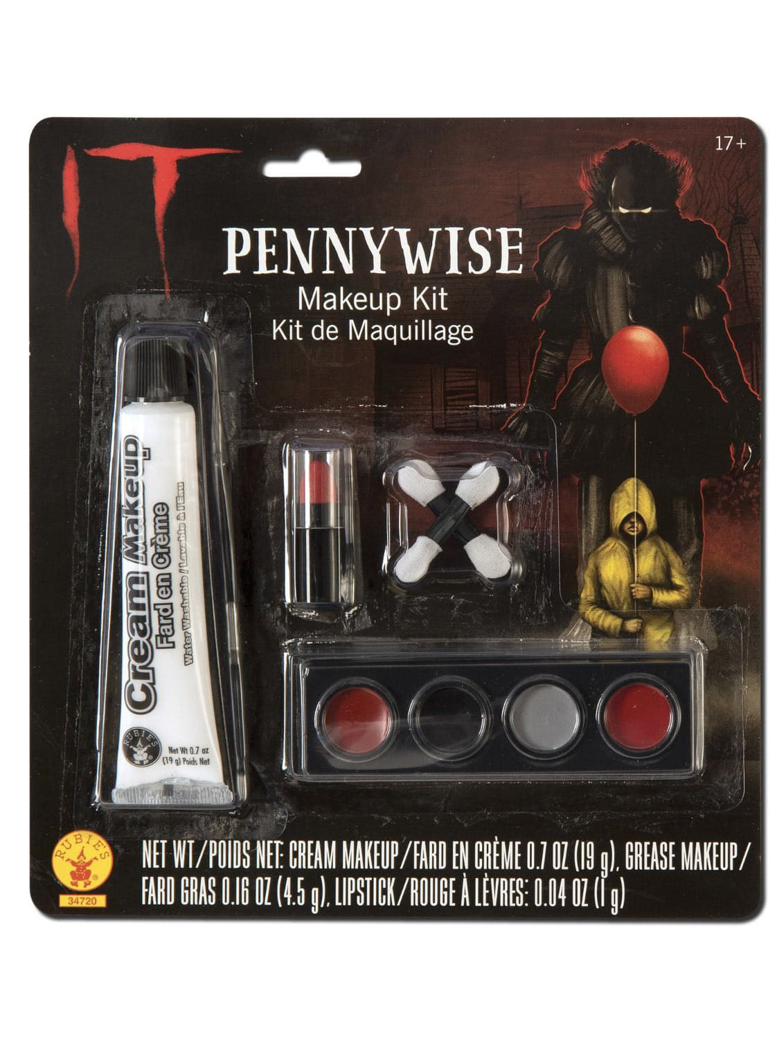 Pennywise Clown MakeUp Kit  Adult