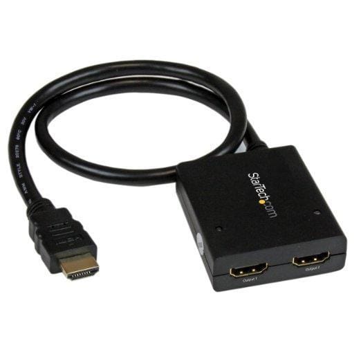 Displays the same image with sound on 2 screens - splits an hdmi video signal up