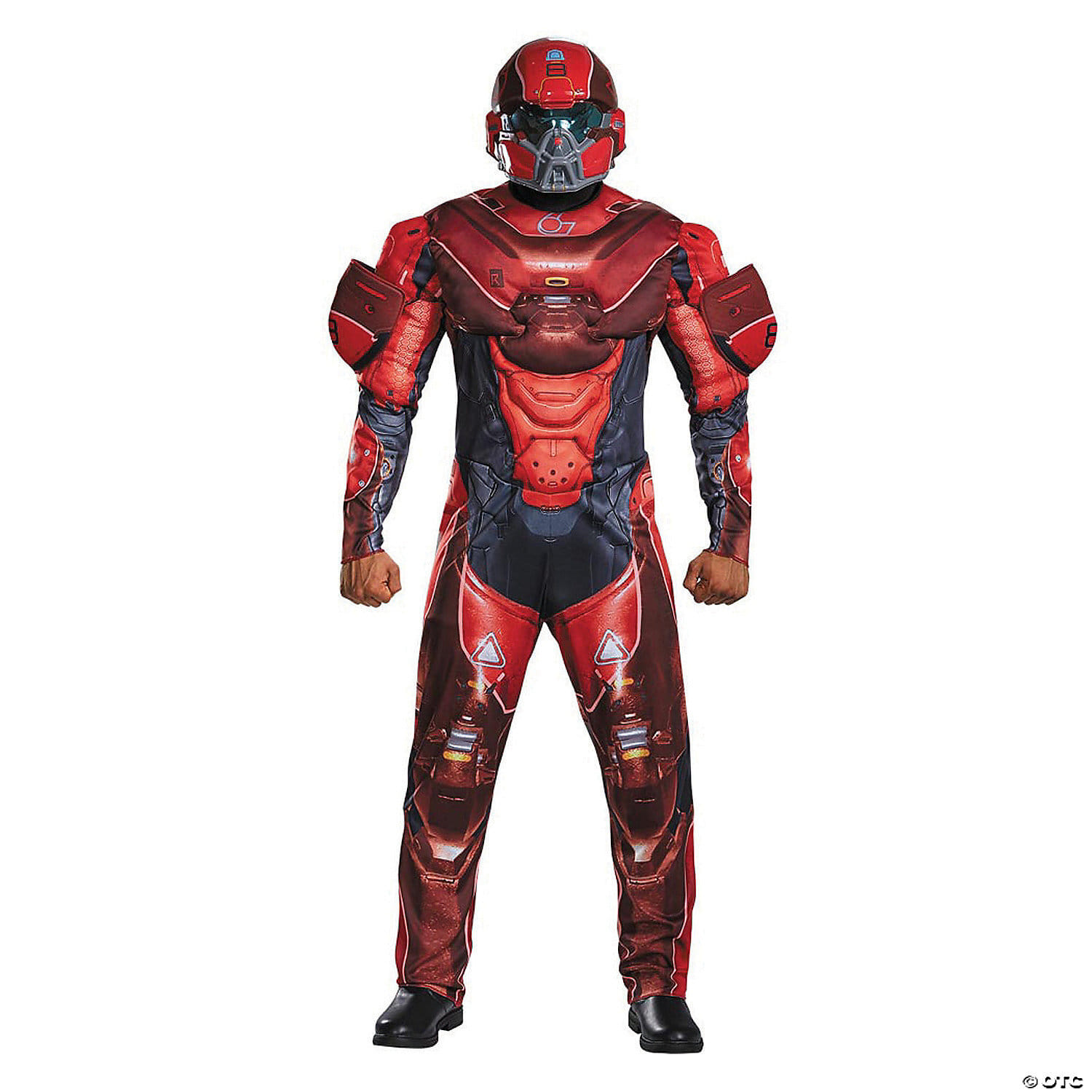 Men s Plus Size Halo Red Spartan Costume 2XL