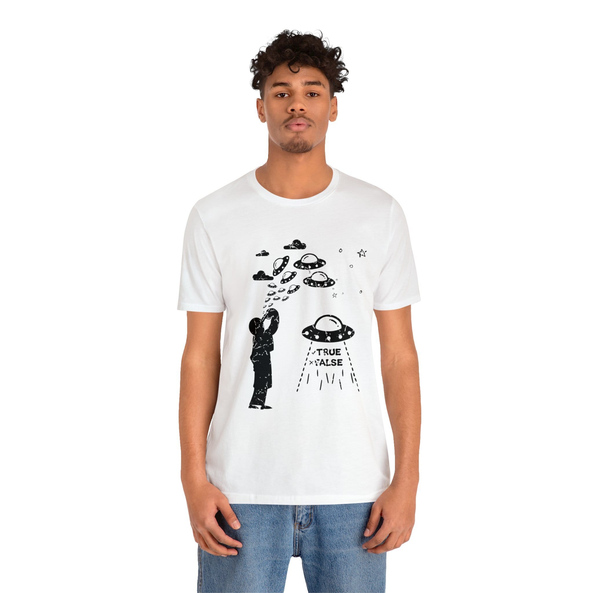 White - L - Are Aliens Real? Unisex Cotton T-Shirt