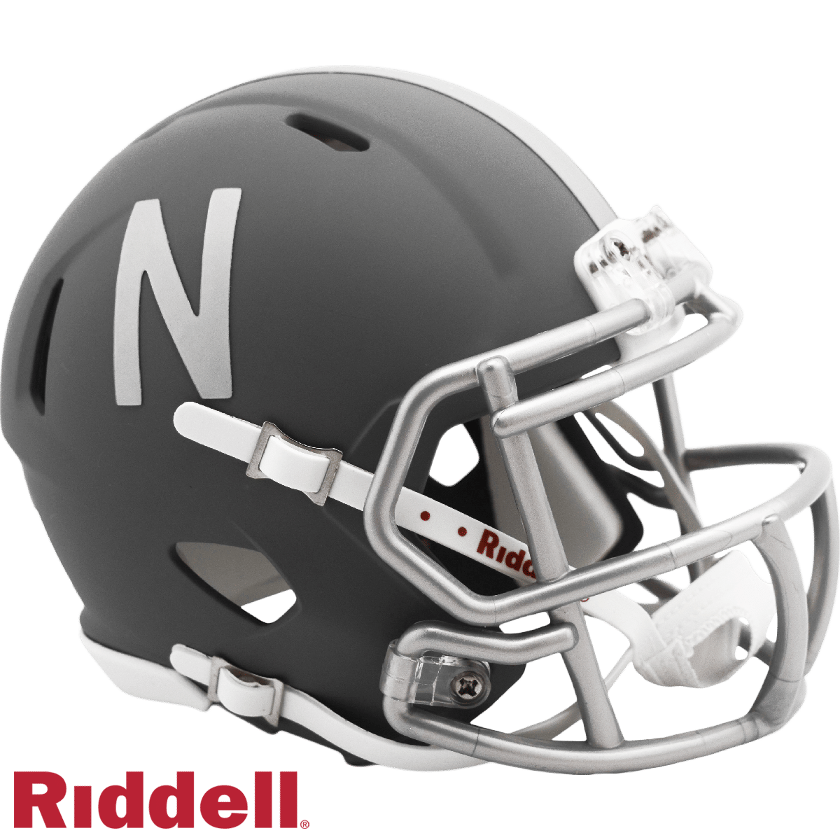 Nebraska Cornhuskers Helmet Riddell Replica Mini Speed Style Slate Alternate