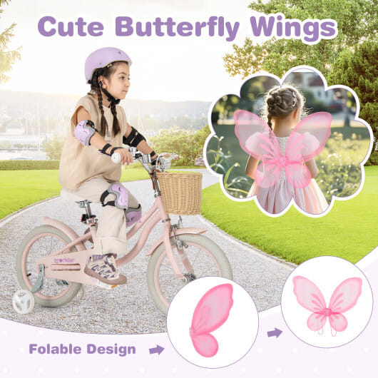 Only $9.90! 6 in 1 Kids Bicycle Protective Gear Set Pink
