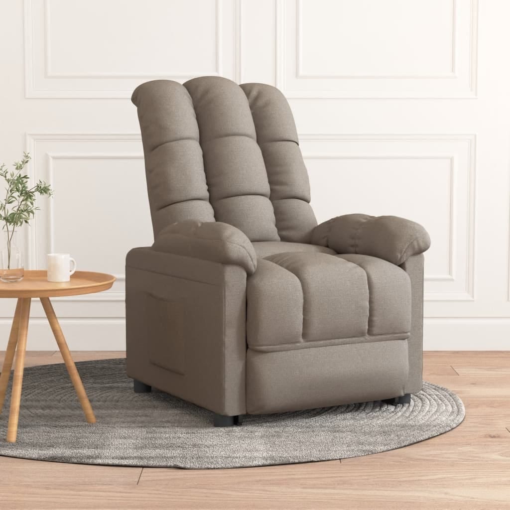 Recliner Taupe Fabric