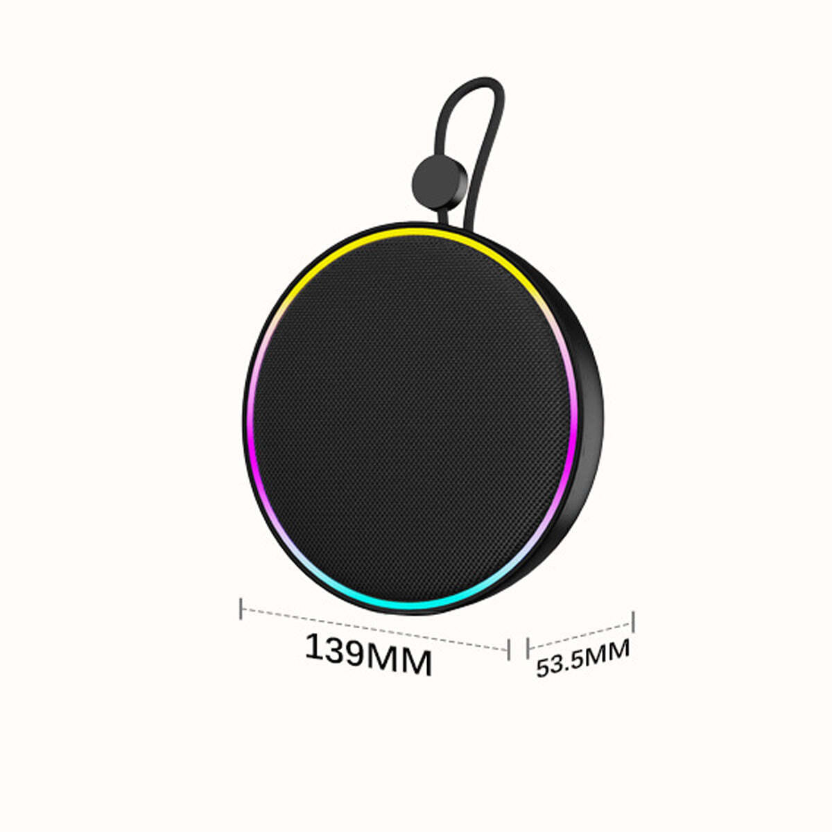 Color: Black - Sonic Wave Rugged Outdoor Bluetooth Speaker