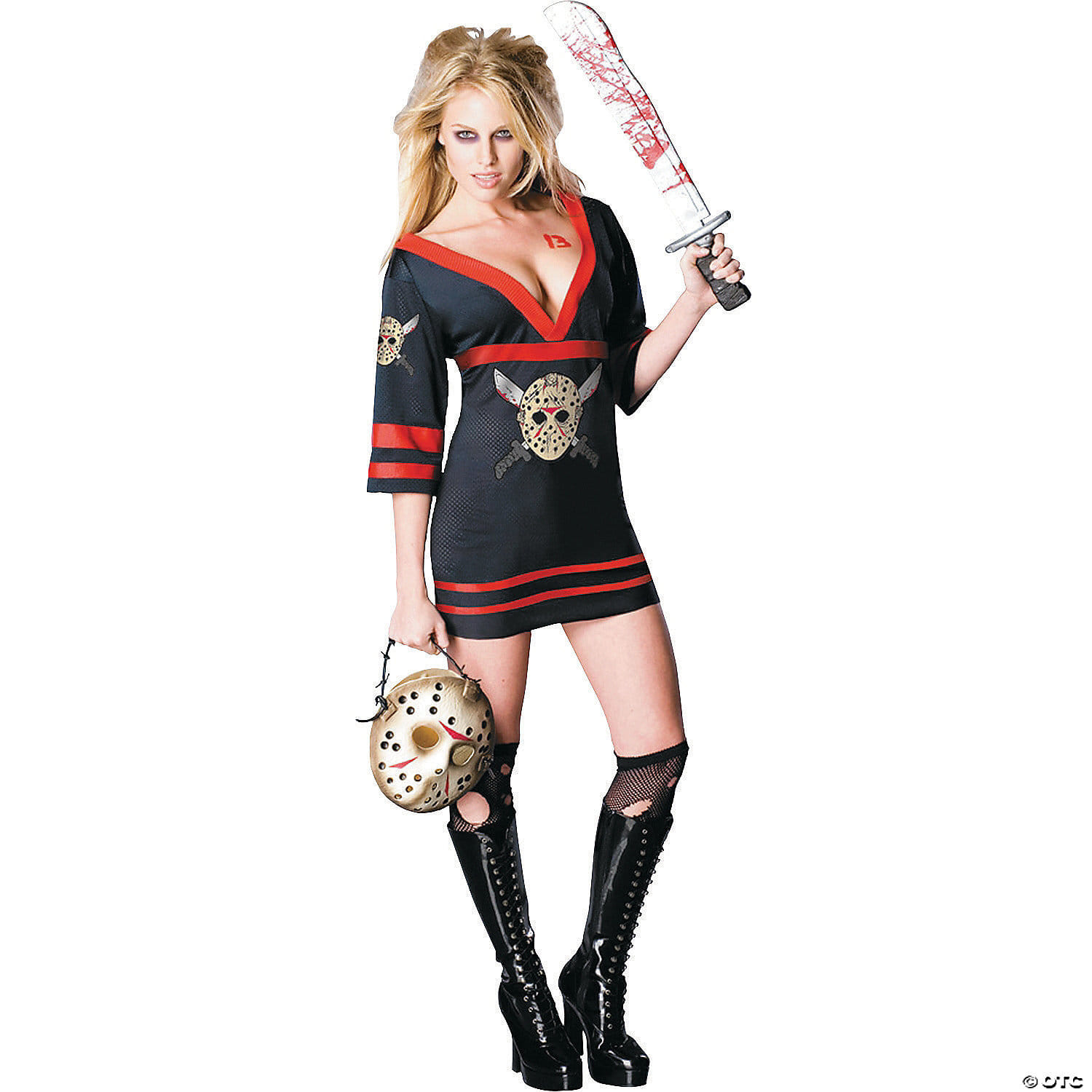 Women s Miss Sexy Friday the 13th Voorhees Costume   Extra Small