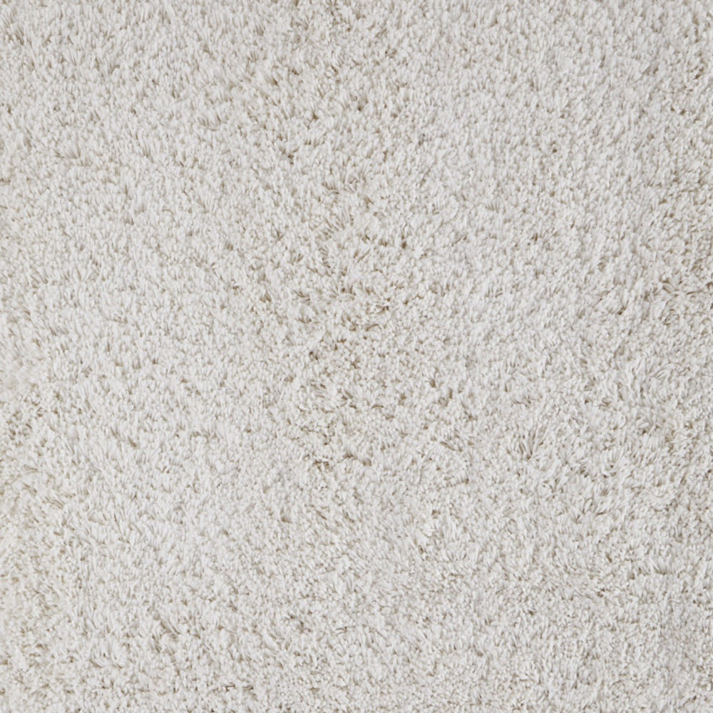 5' X 8' Ivory Shag Hand Tufted Area Rug