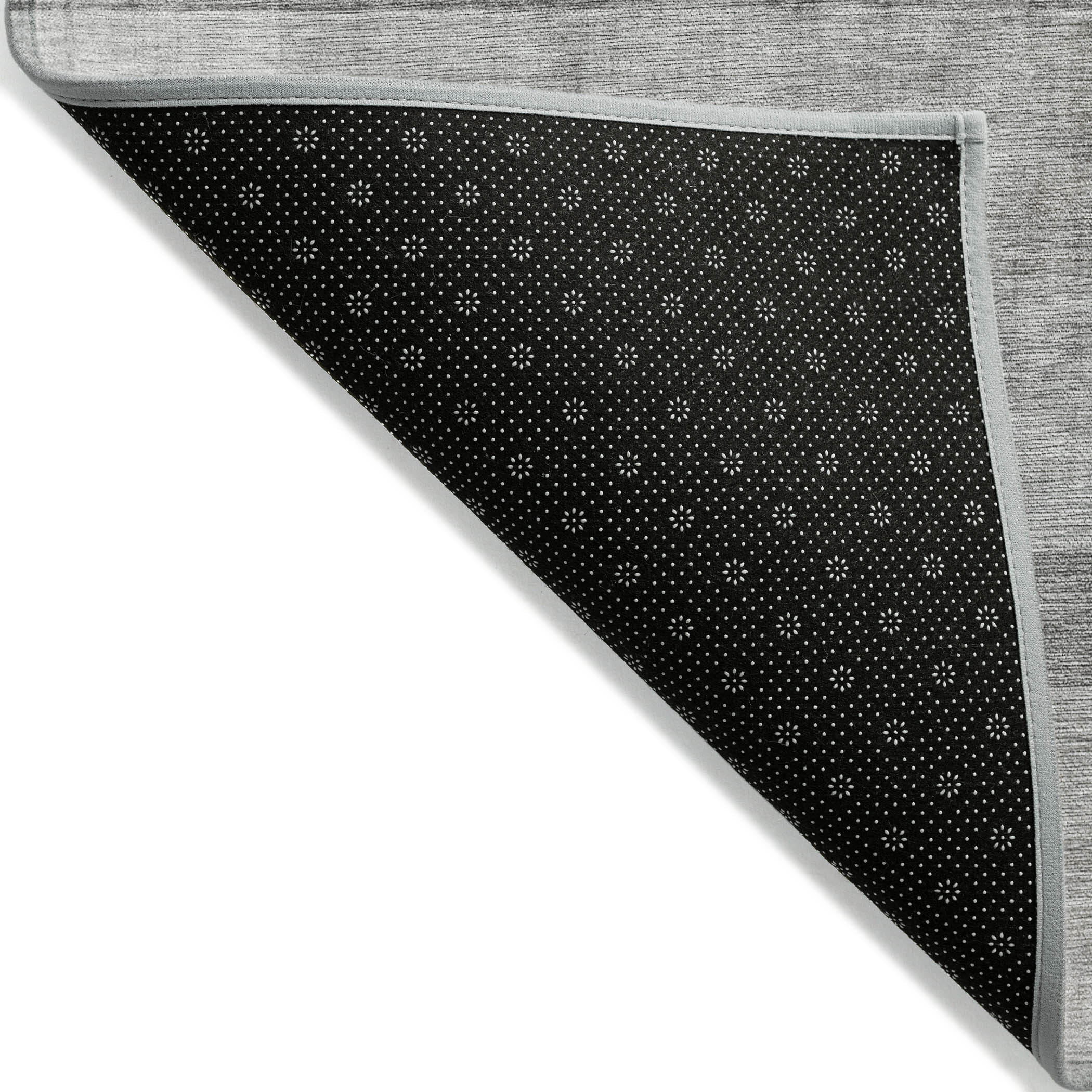 5' X 8' Gray Ombre Washable Non Skid Indoor Outdoor Area Rug