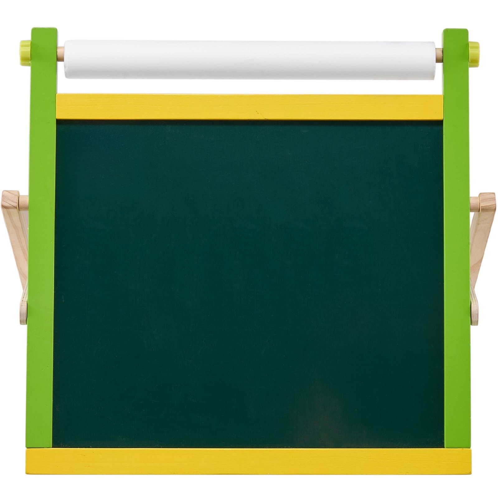 Tabletop Art Easel for Kids, 3-in-1 Wooden Double-Sided Kid's Art Easel with Magnetic Whiteboard, Chalkboard, Paper Roll, Foldable Portable Drawing Board with Painting Accessories for Boys Girls