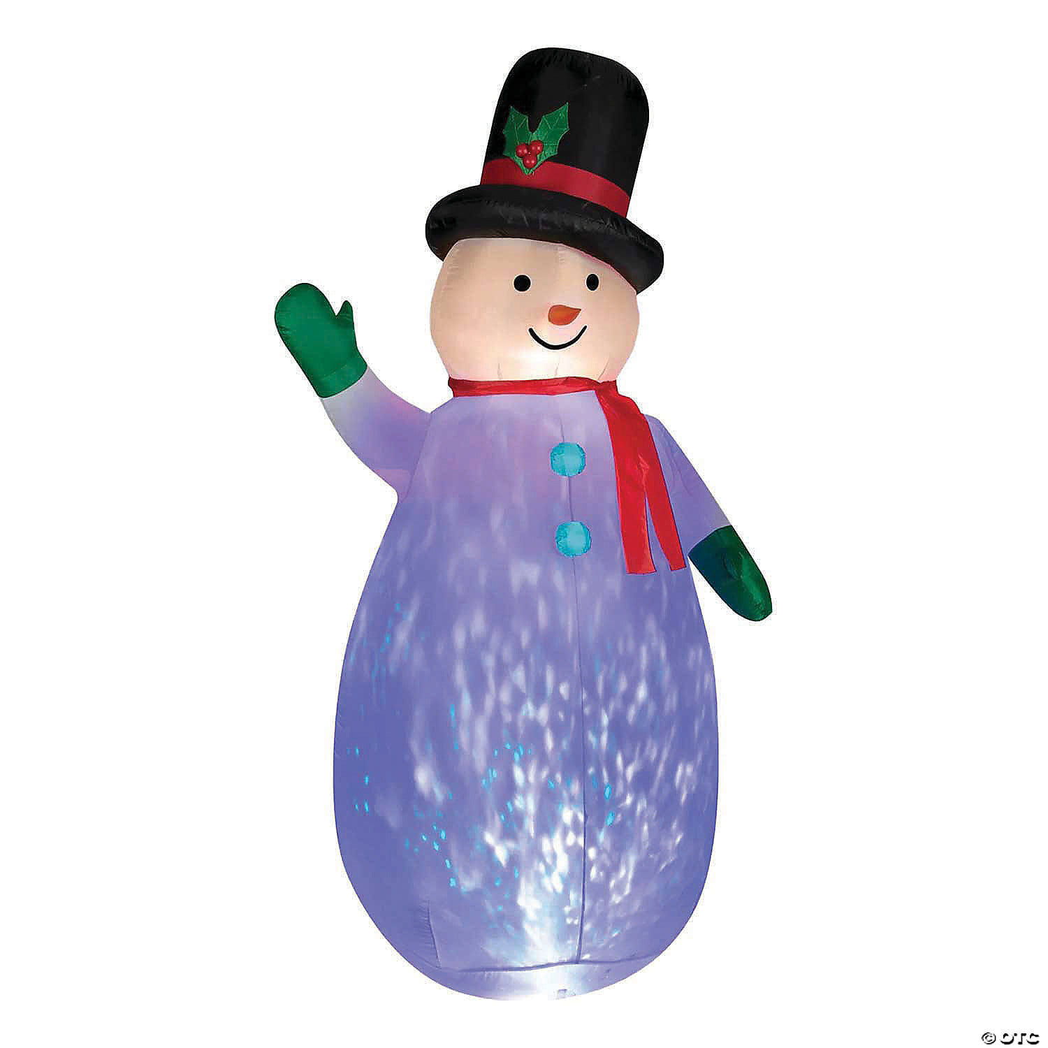 Airblown projection snowman