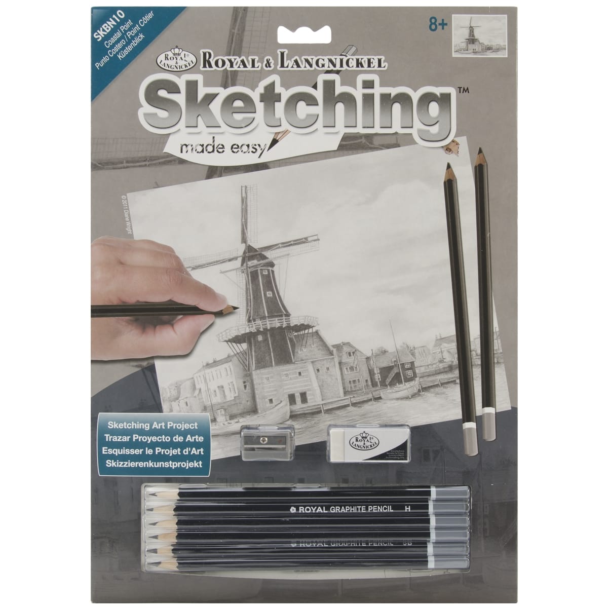 Sketching Made Easy Kit 9X12-Coastal Point (Pack of 3)