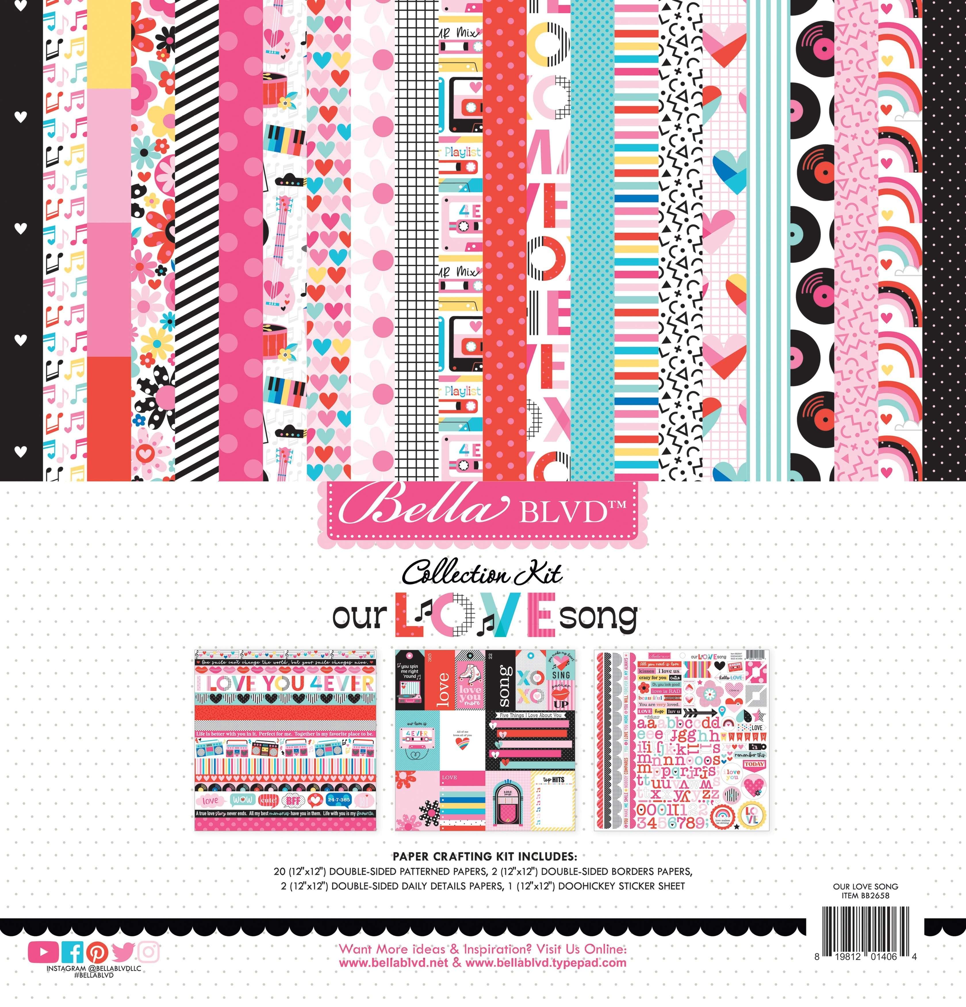 Bella Blvd Collection Kit 12X12-Our Love Song (Pack of 1)